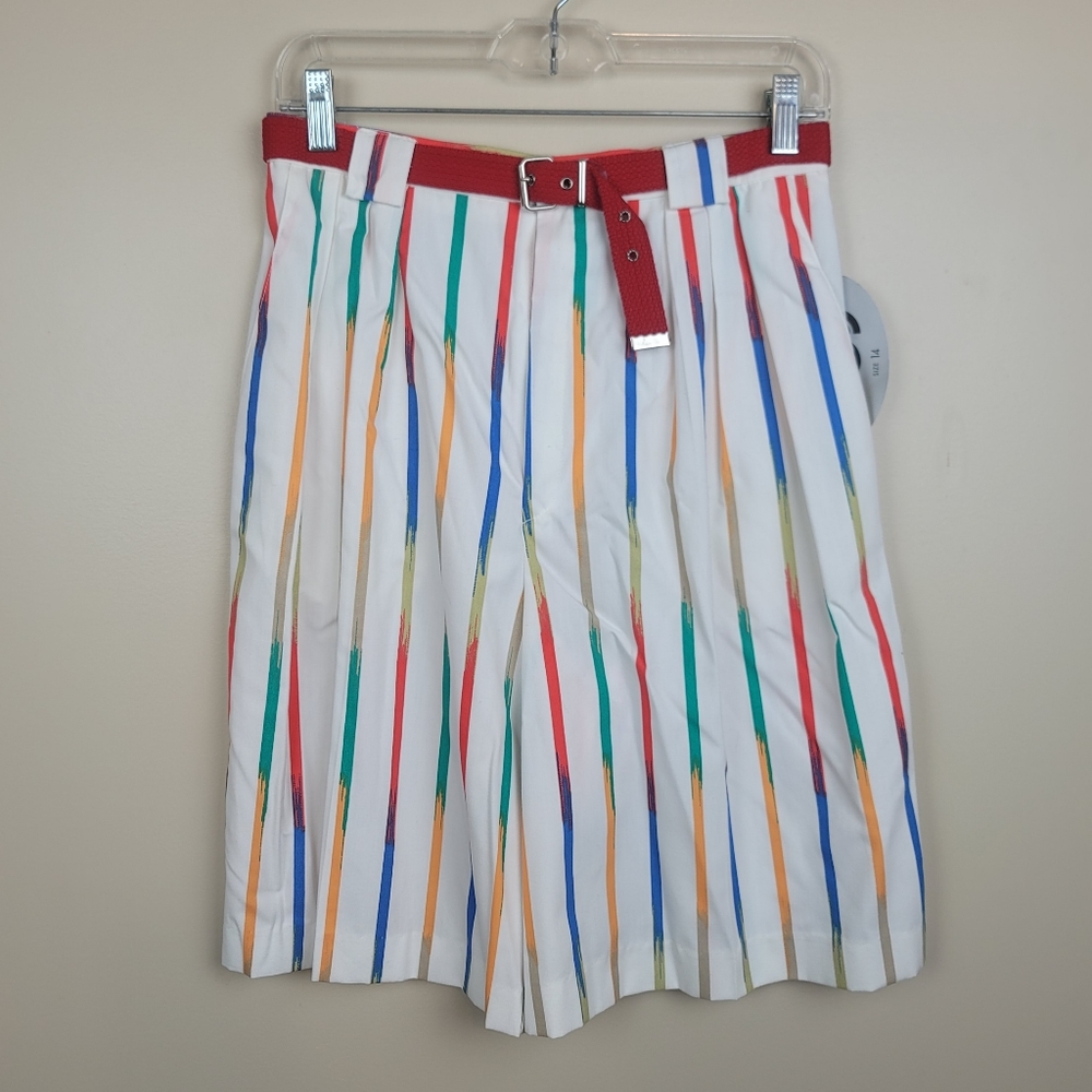 NWT Vintage JBJ Striped Shorts size 14